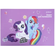 Зошит для малювання, 12 арк., скоба, гліттер, My Little Pony LP21-241 Kite