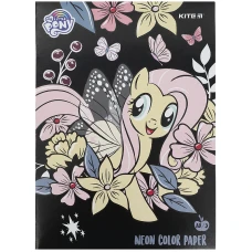 Папір кольоровий неон. (10арк/5кол)  А4 My Little Pony LP21-252 Kite