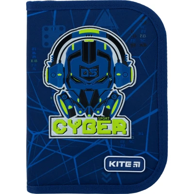 Пенал Kite 1 від., 2 відв., з наповненням K22-622H-8 Cyber