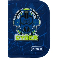 Пенал Kite 1 від., 2 відв., з наповненням K22-622H-8 Cyber