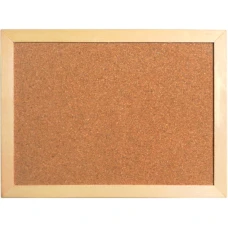Дошка коркова, 45*60см., дерев'яна рамка 9601-A