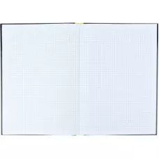 Книга записна А4, 80арк., кліт, тверда обкл., Colors, жовта 8421-06-A