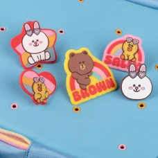 Рюкзак шкільний напівкаркасний YES S-96 "Line Friends" 40*29*18,5см., 559411