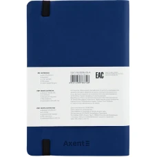 Книга записна Partner Soft, 125*195, 96арк, кліт, синя, 8206-02-A