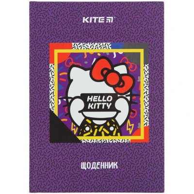 Щоденник шкільний, тверда обкл, Hello Kitty HK22-262-2 Kite