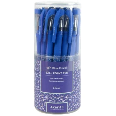 Ручка кулькова Blue floral, синя AB1049-36-A