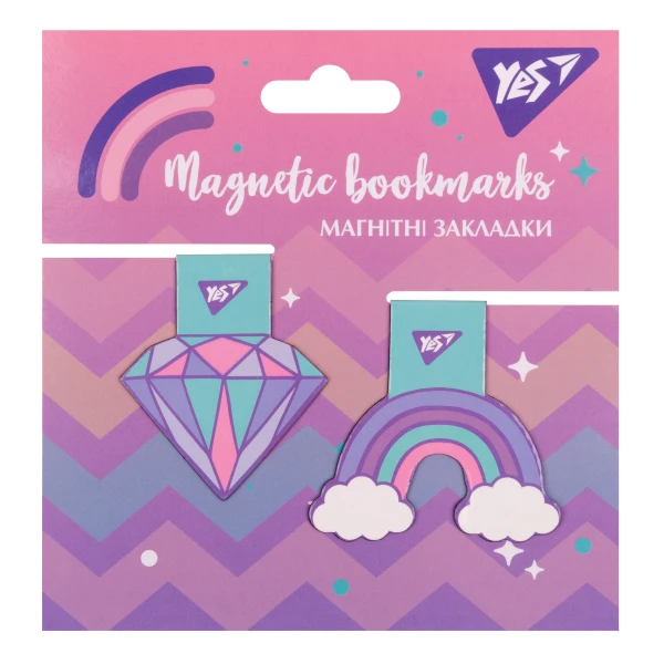 Закладки магнітні YES "Glamour", 2шт, 707918