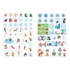 Веселі забавки для дошкільнят. Christmas sticker book. Зимові розваги. Талант