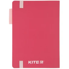 Блокнот тверда обкл., 120*169 мм, 96 арк., клітинка, рожевий K22-467-3 Kite