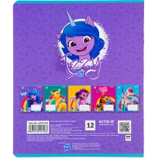Зошит 12 арк., лінія, софт тач + УФ лак, My Little Pony LP22-234 Kite