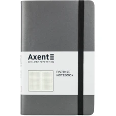 Книга записна Partner Soft, 125*195, 96арк, кліт, сіра 8206-15-A