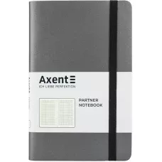Книга записна Partner Soft, 125*195, 96арк, кліт, сіра 8206-15-A