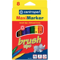 Фломастери 8773 Brush, набір 8 шт., Centropen
