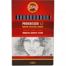 Олівець бездеревний Progresso, 2B, 8911 Koh-i-noor