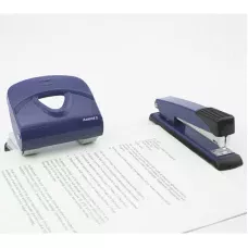 Діркопробивач Exakt-2 металевий, 30арк, синій, 3930-02-A
