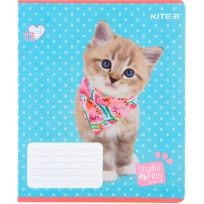 Зошит 12 арк., лінія, софт тач + УФ лак, Studio Pets SP22-234 Kite