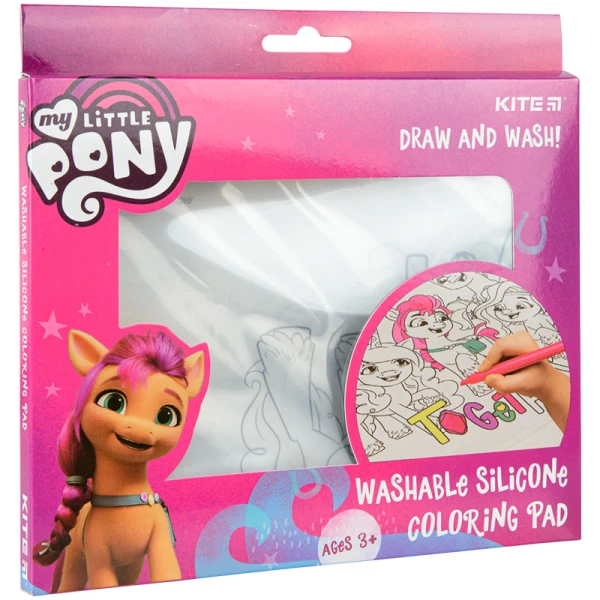 Підкладка розмальовка силіконова 30х40см, My Little Pony LP22-424 Kite