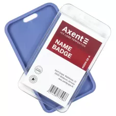 Бейдж-чохол SoftTouch матовий, димчаст.синій, 4550V (54*85мм)