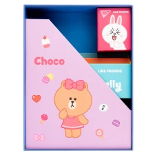 Настільний органайзер в наборі YES "Line Friends" картонний, 4 предмети, 450104