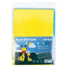Фоаміран з плюшевою фактурою (6 арк/6кол), А4 Kite K22-432