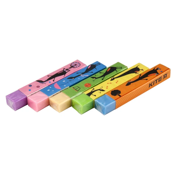 Гумка кольорова Puppies, асорті K19-025 Kite