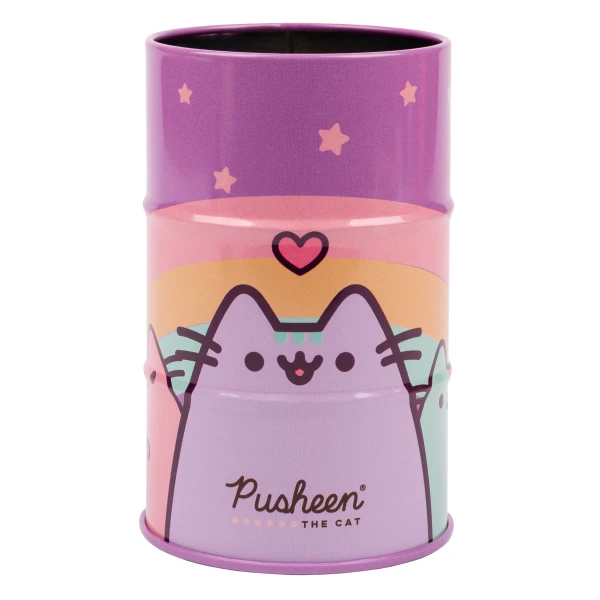 Стакан-підставка бочка YES "Pusheen" метал, 470505