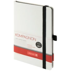Книга записна Компаньйон, А5, клітинка, білий, 105592805 Brunnen