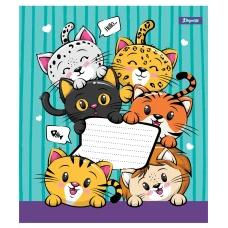 Зошит А5/12 арк лінія 1В Cute kittens, 765791