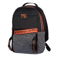 Рюкзак шкільний YES T-122 "Urban disign style Orange", сірий/чорний 42*30*14см., 558750