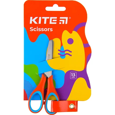 Ножиці дитячі з гум. вставками, 13см. Kite Fantasy K22-123-2 