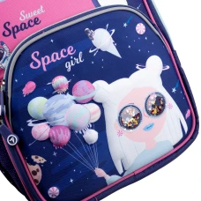 Рюкзак шкільний напівкаркасний YES S-40 "Space Girl" 38*30*17см., 553837