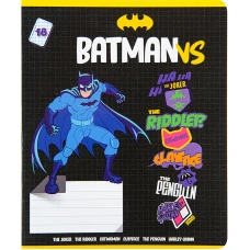 Зошит 18 арк., клітинка, гібр. лак + УФ лак, DC Comics DC22-236 Kite