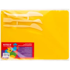 Набір для ліплення (дощечка 180*250 + 3стеки) жовтий K17-1140-08 Kite