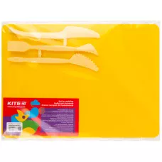 Набір для ліплення (дощечка 180*250 + 3стеки) жовтий K17-1140-08 Kite