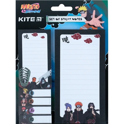 Блок паперу з клейким шаром, набір Naruto NR23-299-2 Kite