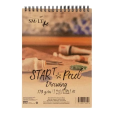 Альбом для рисунку на спіралі STAR T А5, 170г/м2, 20л, Smiltainis