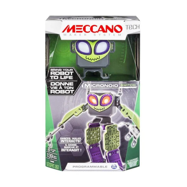 Іграшка конструктор Meccano арт. 6027338/3 29*18*6 см, Micronoid Switch, 139 дет.