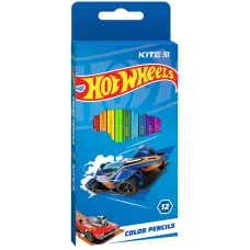 Олівці кольорові, 12 шт. Hot Wheels HW23-051 Kite