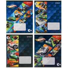 Зошит 18 арк., лінія, УФ-лак Hot Wheels HW21-237 Kite