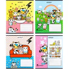 Зошит 12 арк., коса, софт тач + УФ лак, tokidoki TK22-235 Kite