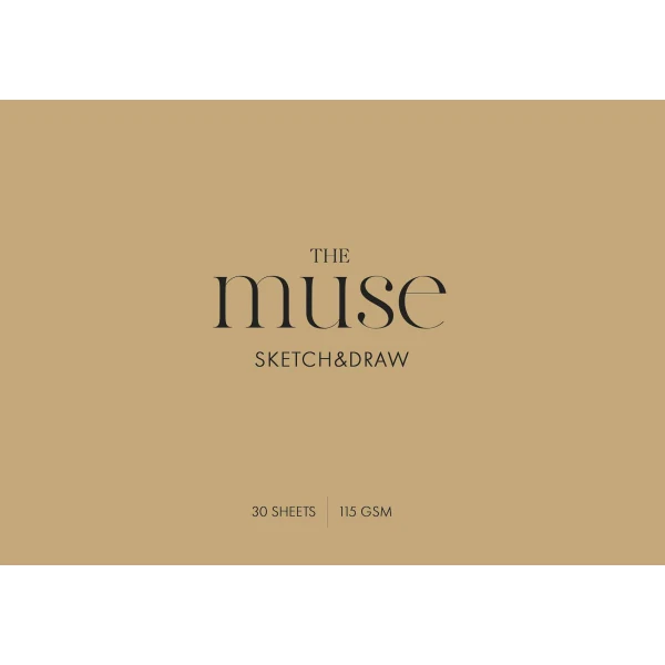 Альбом для малювання, А4/30арк., 115г/м2, крафт, MUSE PB-GB-030-311