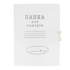 Папка картонна на зав'язки, 0,40 Укр арт 100513