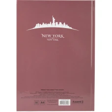 Книга записна А4, 96арк., кліт., тверда обкл., 8422-543-A