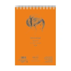 Альбом на спіралі AUTHENTIC (mixed media) А5, 200г/м2, 40л, білий колір, Smiltainis