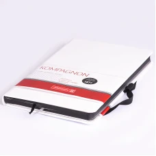 Книга записна Компаньйон, А5, клітинка, білий, 105592805 Brunnen