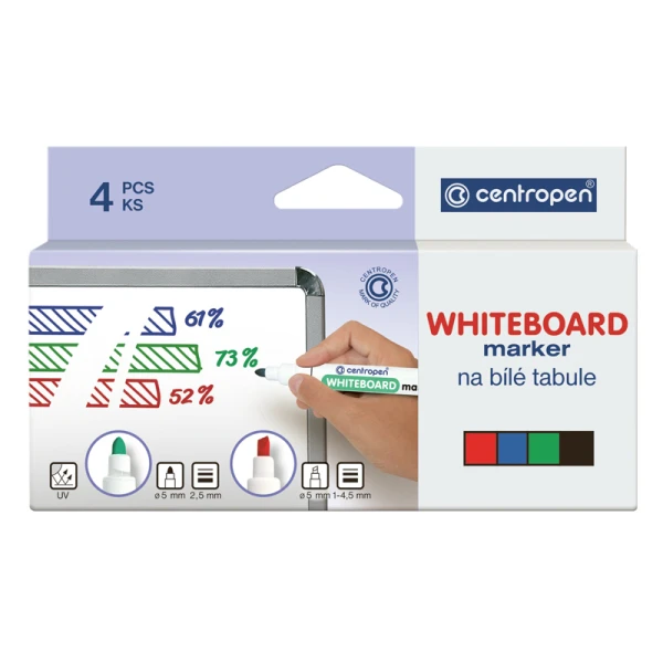 Маркер Board 8559/04, набір 4 шт. (картон. упак.), Centropen