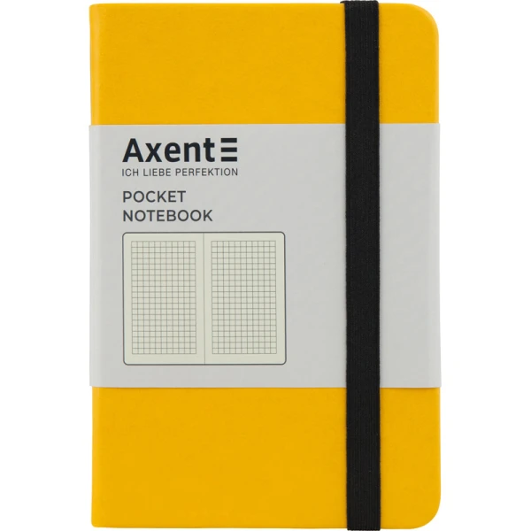 Книга записна Partner, 95*140, 96арк, кліт, жовта, 8301-08-A