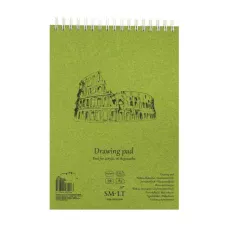 Альбом для акрилу та олії на спіралі AUTHENTIC (DRAWING) А5, 290г/м2, 20л, білий папір, Smiltainis