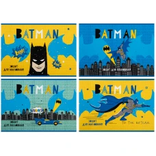 Зошит для малювання, 24 арк., скоба, софт тач + УФ лак, DC comics DC23-242 Kite