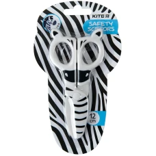 Ножиці дитячі пластикові, безпечні, 12см. Zebra K22-008-02 Kite